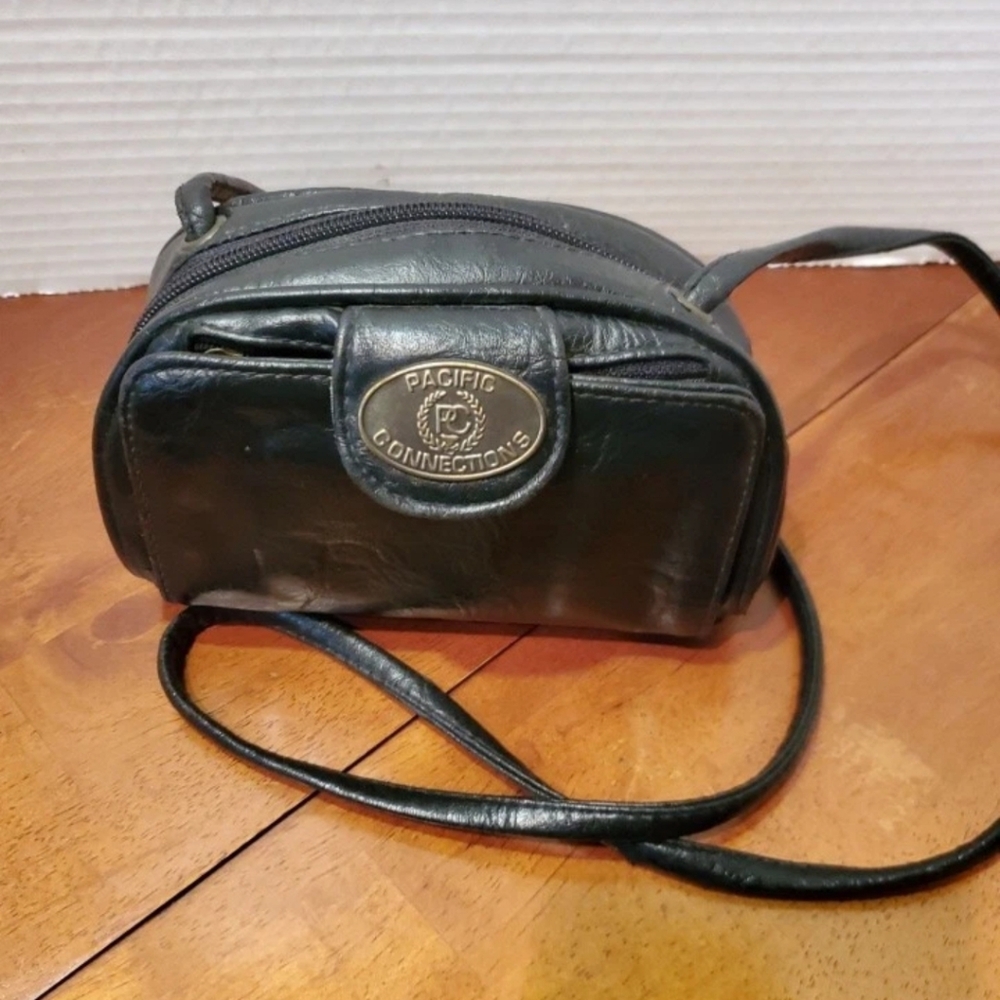 PACIFIC CONNECTIONS LEATHER MINI CROSSBODY, VINTAGE